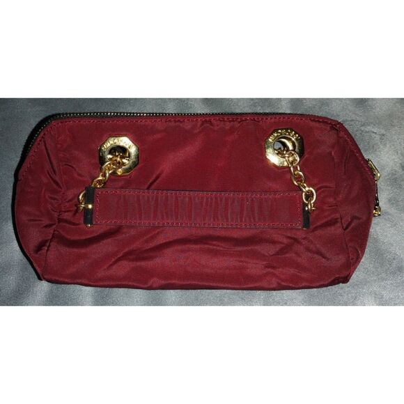 MINOBOSSI Firenze Reversible Red/Black Small Purse with Handles & Shoulder Strap - Picture 12 of 15